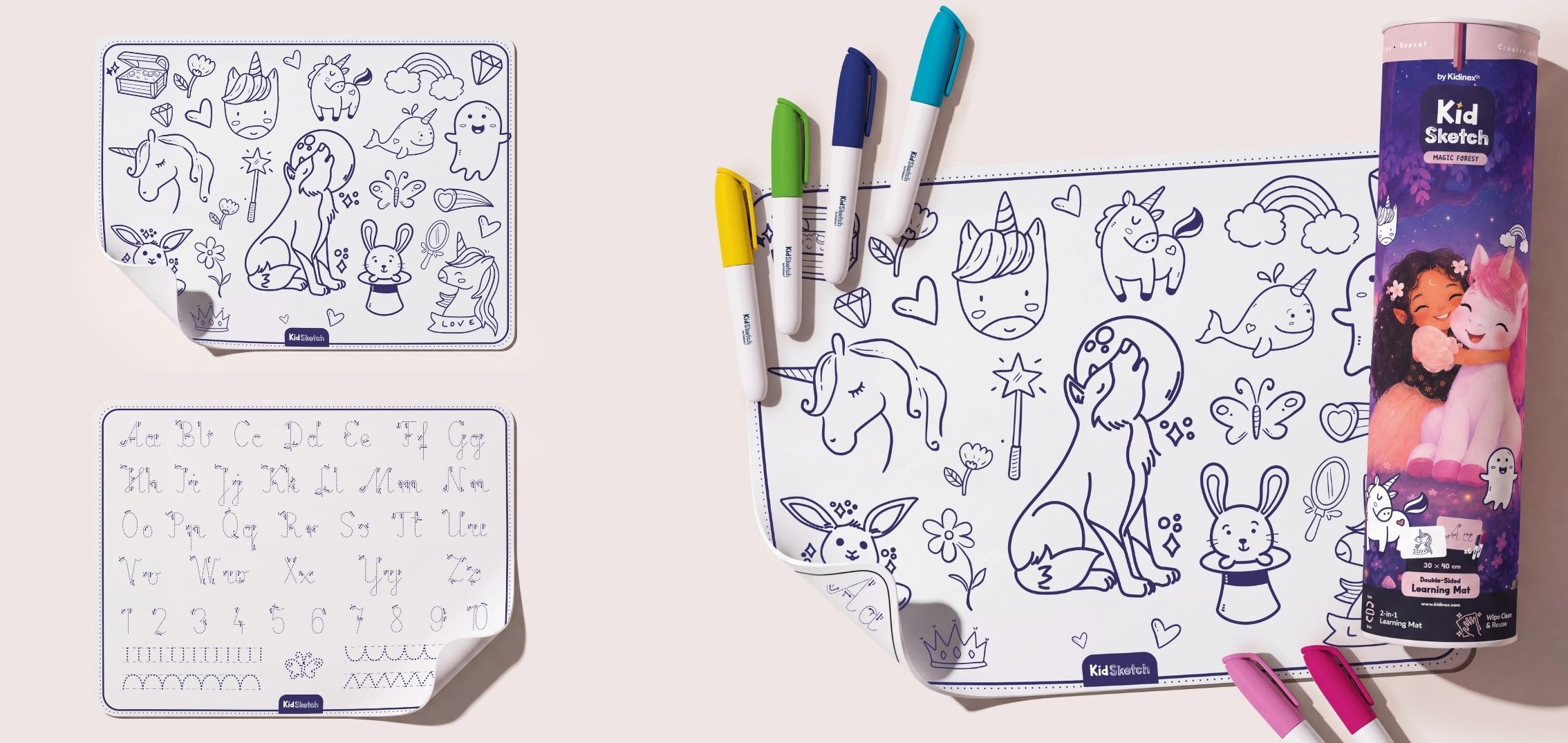Silikonová podložka na malování a psaní KidSketch Under Sea (5)